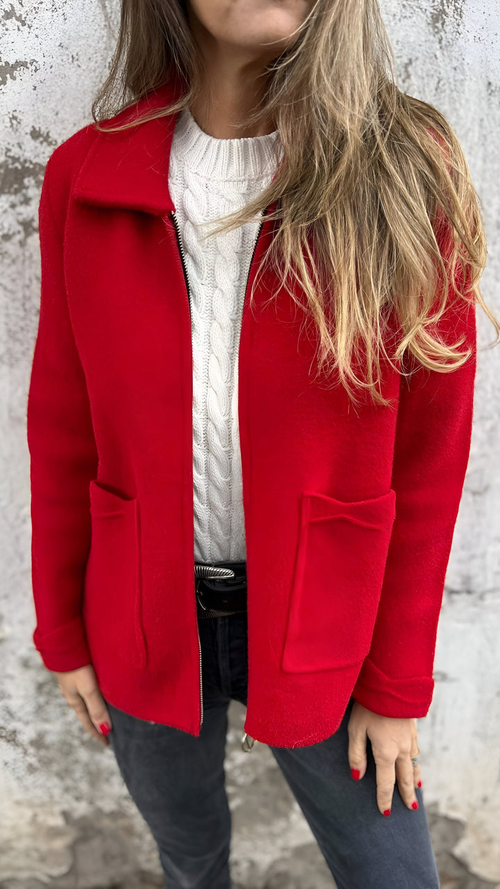 Fulvia | Stylish Lapel Zipper Jacket