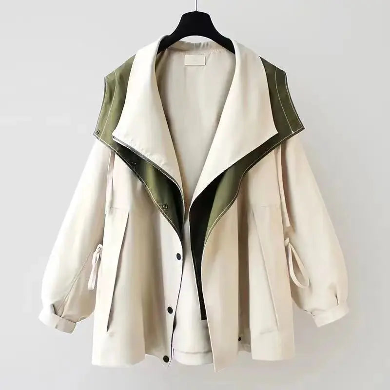 Clemence | Trendy Hooded Windbreaker Coat